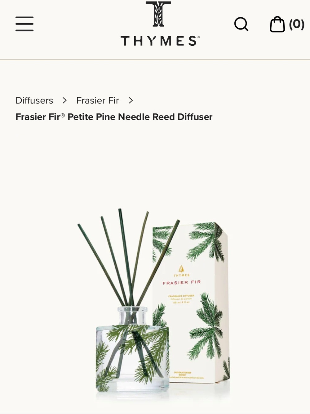 🗽Thymes Frasier Fir Reed Diffuser